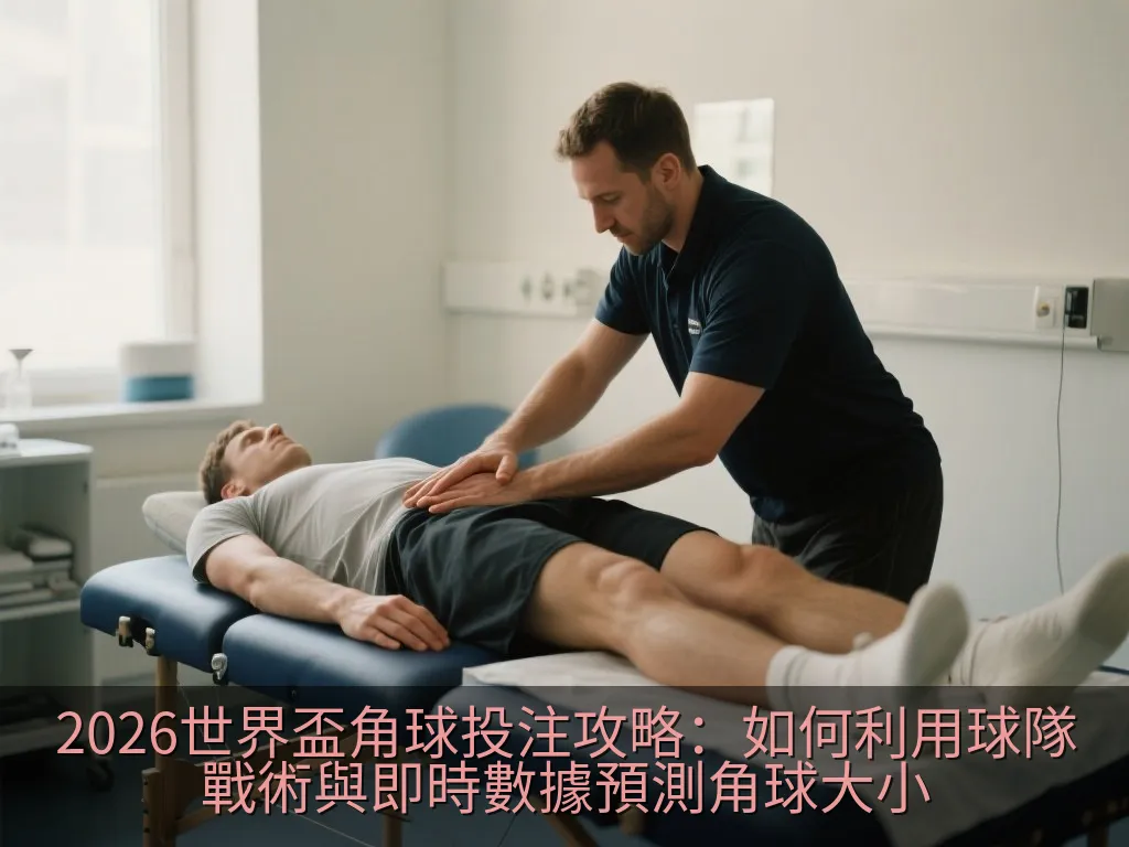 黃昏下的足球場與亮起的探照燈，象徵緊張的下半場滾球時段